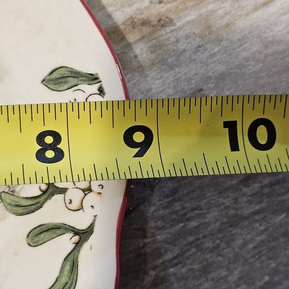 Better Homes Gardens Heritage Winter‎ Forest TRAIN Steam Engine 9" Plate Cream - Picture 11 of 12